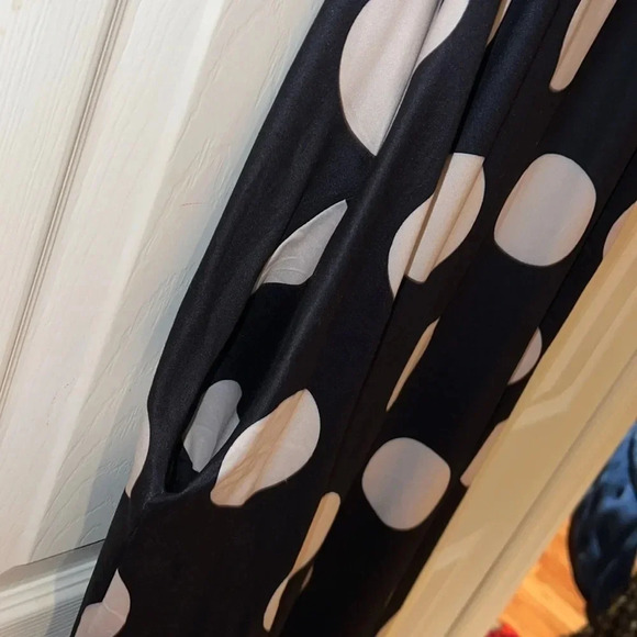 Polka Dot Maxi Dress - Black and White - Picture 9 of 13
